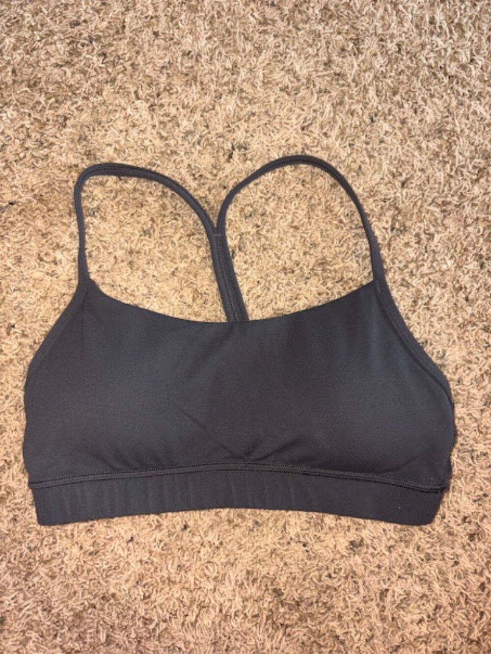CRZ YOGA Butterluxe Y-Back Sports Bra Gray - Size XS - Worn Once